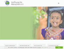 Tablet Screenshot of hoffnung-fuer-menschen.de